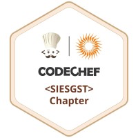 Codechef SIESGST Chapter logo, Codechef SIESGST Chapter contact details