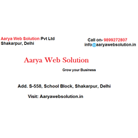 Aarya Web Solution Pvt.Ltd logo, Aarya Web Solution Pvt.Ltd contact details