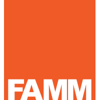 FAMM logo, FAMM contact details