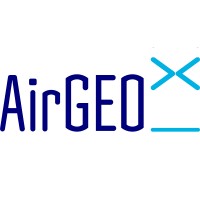 AirGeoX logo, AirGeoX contact details