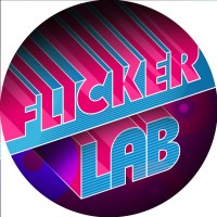 FlickerLab logo, FlickerLab contact details