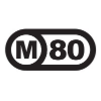 M80 logo, M80 contact details