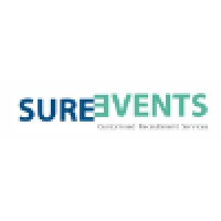 SureEvents logo, SureEvents contact details