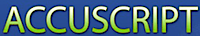 AccuScript Transcription logo, AccuScript Transcription contact details