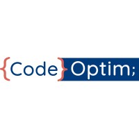 CodeOptim logo, CodeOptim contact details