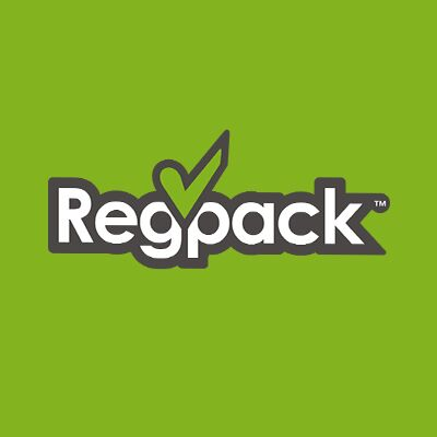 RegPack logo, RegPack contact details