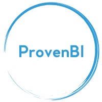 ProvenBI logo, ProvenBI contact details