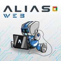 AliasWeb logo, AliasWeb contact details