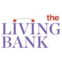 The Living Bank logo, The Living Bank contact details