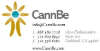 CannBe logo, CannBe contact details