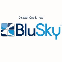 Disaster One is now BluSky logo, Disaster One is now BluSky contact details