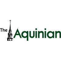 The Aquinian logo, The Aquinian contact details