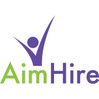 AimHire logo, AimHire contact details