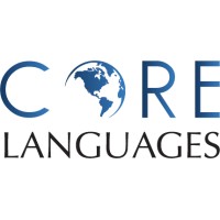 CORE Languages logo, CORE Languages contact details