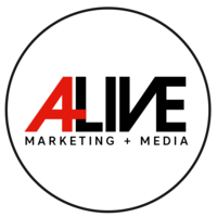 A-LIVE Marketing + Media logo, A-LIVE Marketing + Media contact details