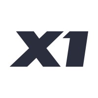 X1 logo, X1 contact details