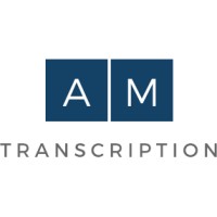 AM Transcription logo, AM Transcription contact details