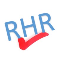 RHR logo, RHR contact details