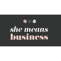 She Means Business logo, She Means Business contact details