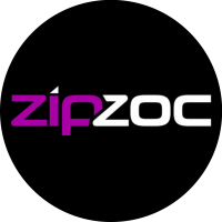 ZipZoc logo, ZipZoc contact details