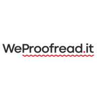 WeProofread.it logo, WeProofread.it contact details