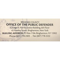 Broome County Public Defender's Office logo, Broome County Public Defender's Office contact details