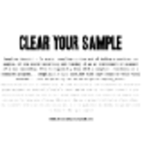 Clear Your Sample logo, Clear Your Sample contact details