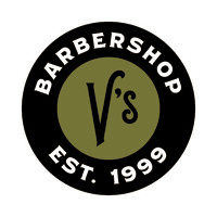 V's Barbershop logo, V's Barbershop contact details