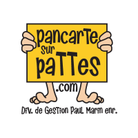 Pancarte sur pattes logo, Pancarte sur pattes contact details