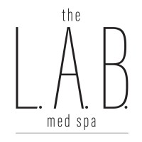 the L.A.B. med spa logo, the L.A.B. med spa contact details