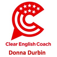 Donna Durbin, Clear English Coach logo, Donna Durbin, Clear English Coach contact details