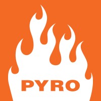 PYRO logo, PYRO contact details