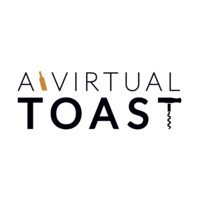 A Virtual Toast logo, A Virtual Toast contact details