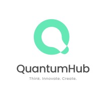 QuantumHub logo, QuantumHub contact details