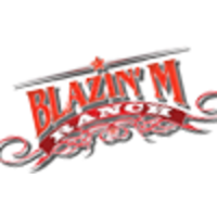 'Blazin'' M Ranch' logo, 'Blazin'' M Ranch' contact details