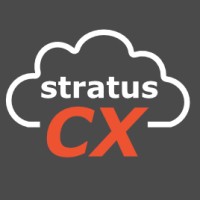 StratusCX logo, StratusCX contact details