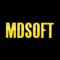 MDSoft logo, MDSoft contact details