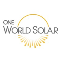 One World Solar logo, One World Solar contact details