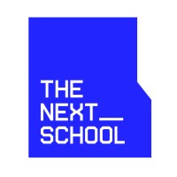 The Next_ School logo, The Next_ School contact details