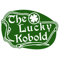 The Lucky Kobold logo, The Lucky Kobold contact details