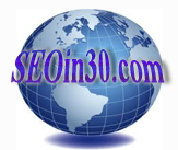 SEOin30.com logo, SEOin30.com contact details