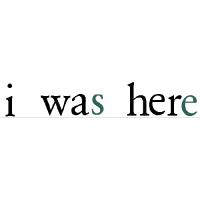 i was here logo, i was here contact details