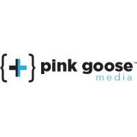 {+} Pink Goose Media logo, {+} Pink Goose Media contact details