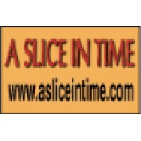 A SLICE IN TIME logo, A SLICE IN TIME contact details