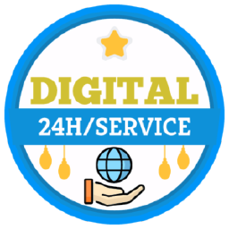 digital service logo, digital service contact details