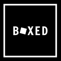 Boxed logo, Boxed contact details