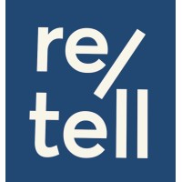 re/tell logo, re/tell contact details