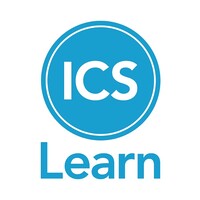 ICS Learn logo, ICS Learn contact details