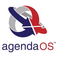 agendaOS logo, agendaOS contact details