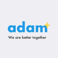 ADAM+ logo, ADAM+ contact details